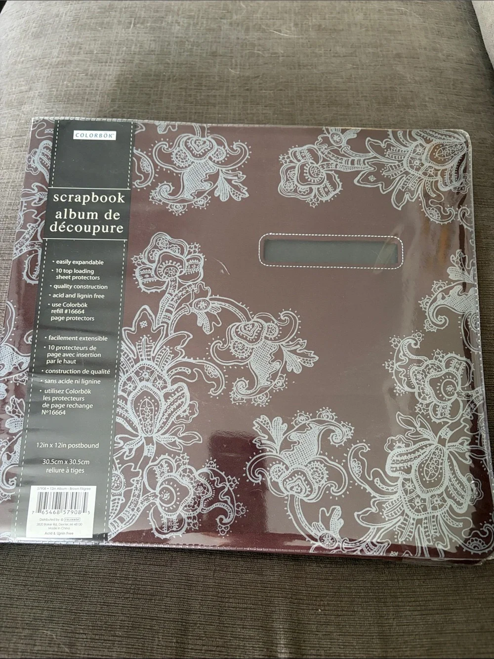 Colorbok Brown Floral Scrapbook Album